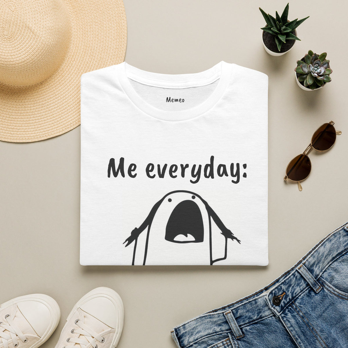 "me everyday" Doodle unisex T-Shirt