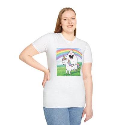 Happy Hamster Riding Unicorn T‑Shirt